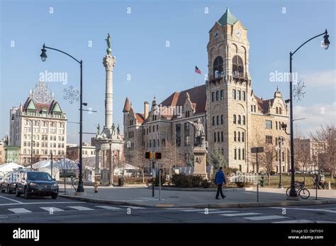 Courthouse Square Scranton Pennsylvania Lackawanna County Stock