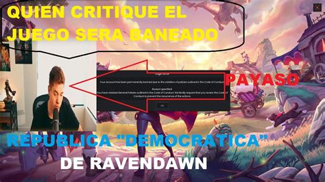 La Verdad De Ravendawn Baneos Por La Cara Cada Dia El Juego Esta Peor