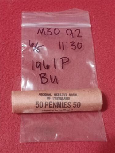 Obw Shotgun Roll Of P Bu Lincoln Memorial Cents Bank Of Cleveland