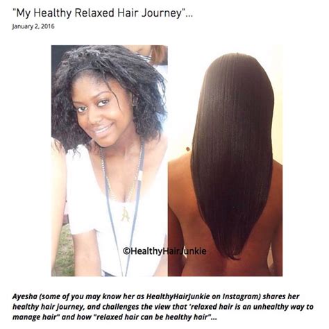 Healthy Relaxed Hair Journey