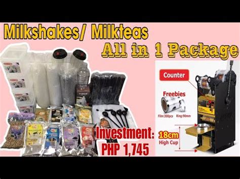 Na Puhunan Sa Milkshake Milktea Business Possible Pala Unboxing