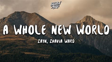 Zayn Zhavia Ward A Whole New World Lyrics End Title From