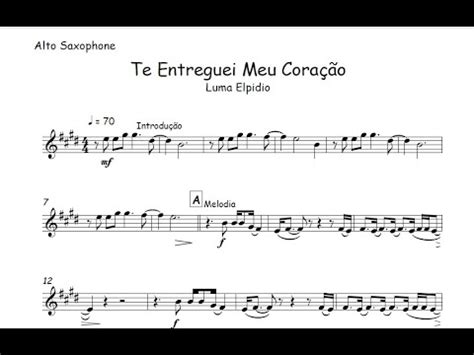 Te Entreguei Meu Cora O Luma Elpidiopartitura Trompete Trombone