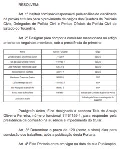 Concurso PC TO comissão reformulada e edital para 2024