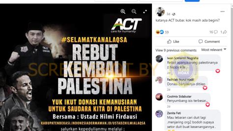 Salah Poster Ajakan Donasi Act Untuk Palestina Turnbackhoaxid