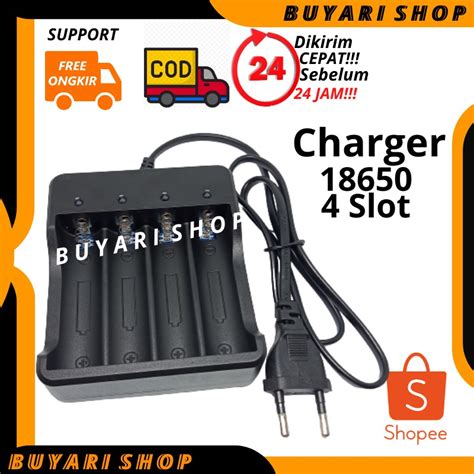 Jual Charger Baterai Slot Lampu Led Casan Baterai Vape Senter