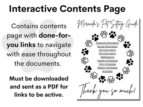 Pet Care Instructions Template Pet Sitter Notes Pet Sitter