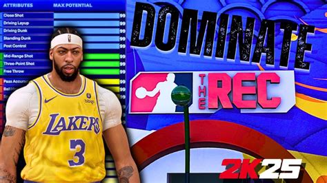 THE BEST CENTER BUILD IN NBA 2K25 REC EDITION YouTube