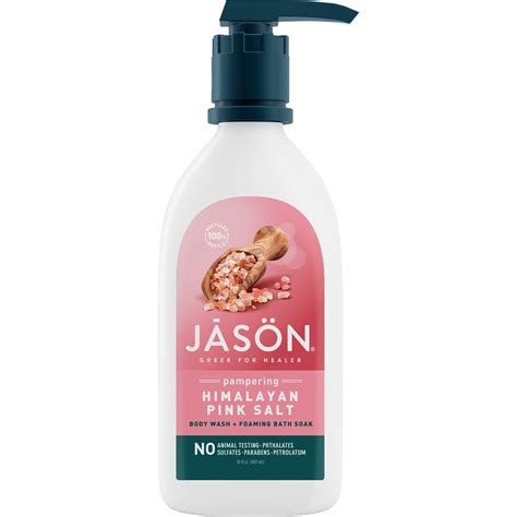 JĀsÖn Pampering Himalayan Pink Salt 2 In 1 Foaming Bath Soak And Body Wash Mypure — Uk