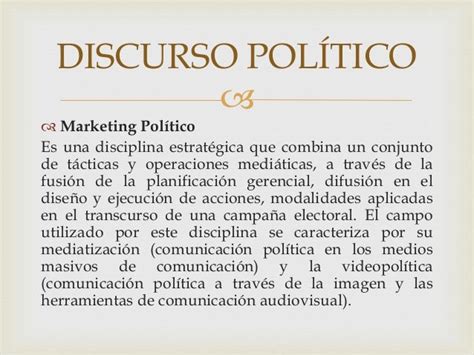 Discurso Político