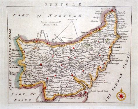 Antique Maps Of Suffolk