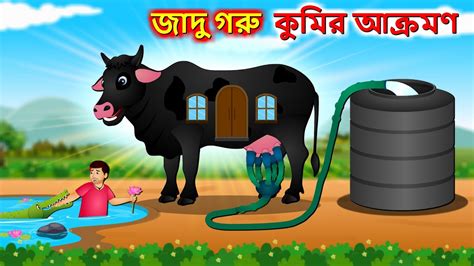 জদ গর কমর আকরমণ Giant black cow magic Bangla cartoon