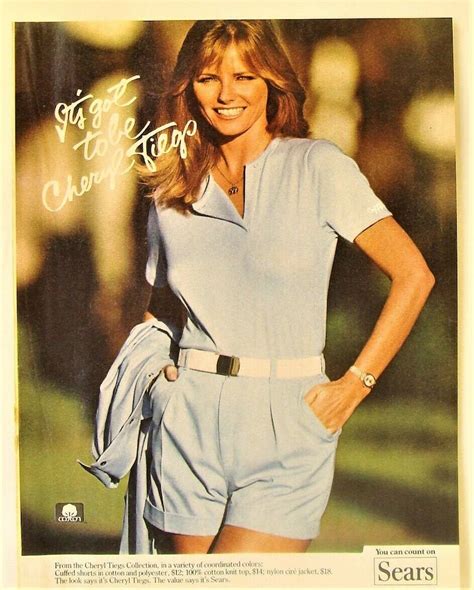 Vintage 1982 Cheryl Tiegs Collection Sears Roebuck Advertising Print Ad Etsy