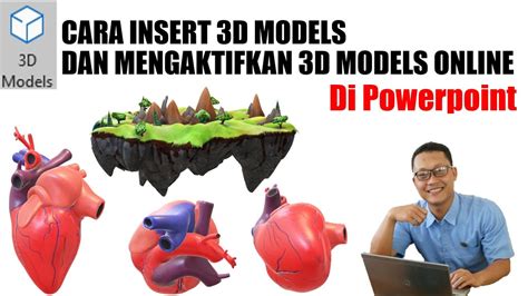 Cara Insert 3d Models Dan Mengaktifkan 3d Models From Online Sources Di