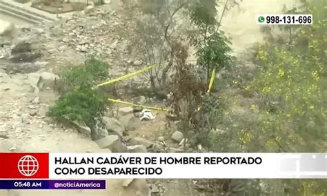 Huayc N Hallan Cad Ver De Hombre Reportado Como Desaparecido