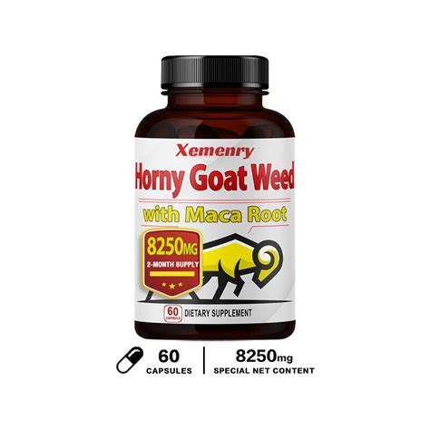 Horny Goat Weed 8250mg Men S Testosterone Booster Tribulus Maca Ginseng EBay