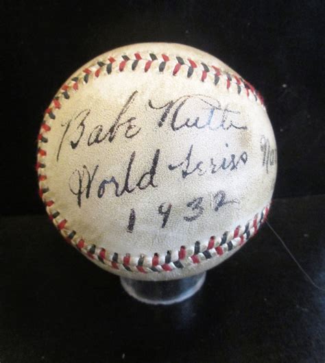 Babe Ruth Replica Autographed World Series Baseball New Etsy