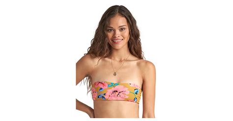 Billabong Beach Bazaar Tube Bikini Oberteil für Damen Gelb