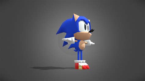 Sonic Low Poly Download Free 3d Model By Valemini636 A7c0ee2