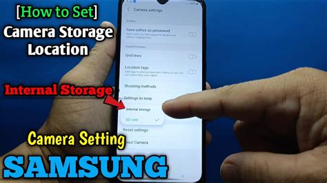 How To Set Camera Storage Location Into Internal Storage On Samsung Galaxy A02 Youtube