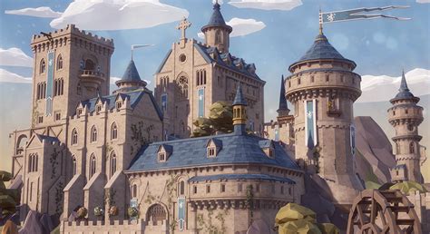 POLYGON - Fantasy Kingdom - Kitbash with modular castle and ...