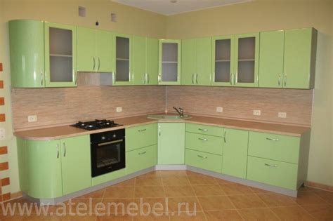 Кухонный гарнитур салатовый