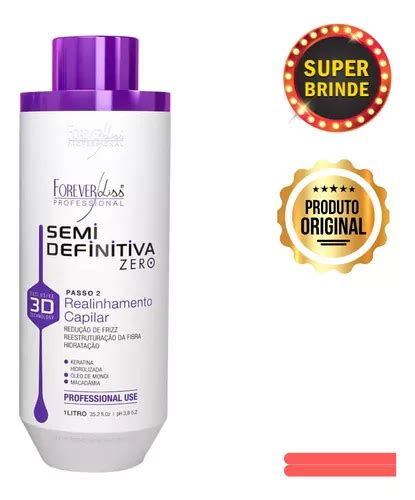 Progressiva Sem Formol Forever Liss Semi Definitiva 1 Litro Frete grátis