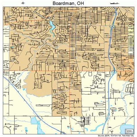 Boardman Ohio Street Map 3907454