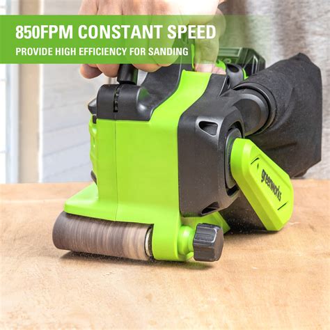 Snapklik Greenworks 24V Brushless Cordless 3in X 18in Belt