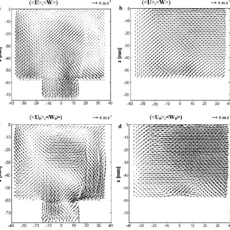 Visualization Of The Phase Averaged Velocity Fields For Vertical