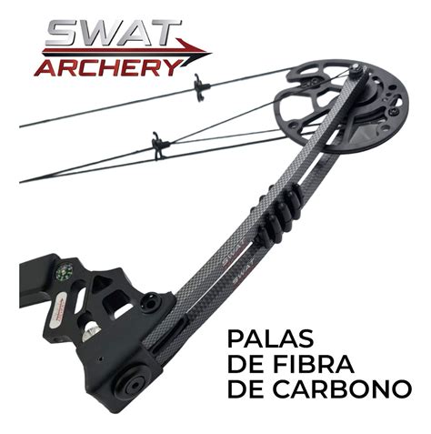 Arco Compuesto Swat Archery M120 20 70 Lbs Potencia Caza Swat