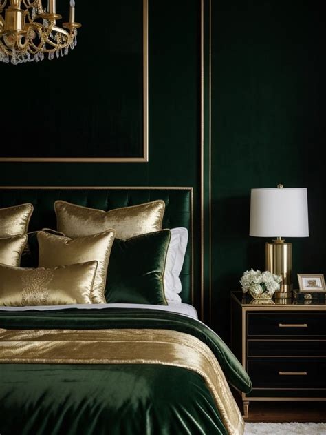 Jaw Dropping Dark Emerald Accent Wall Ideas In 2024 Hunter Green Bedrooms Green Rooms