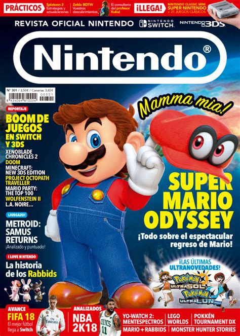 Revista Oficial Nintendo 301 A La Venta Con Super Mario Odyssey