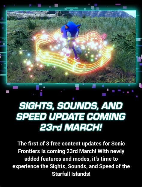 Sonic Frontiers Content Update 1 To Be Released On March 23rd Updated