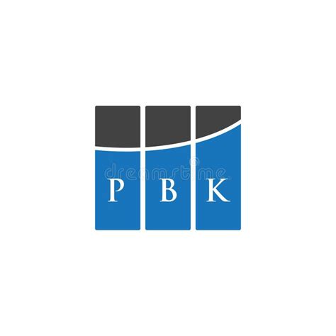 Pbk Letter Logo Design On White Background Pbk Creative Initials