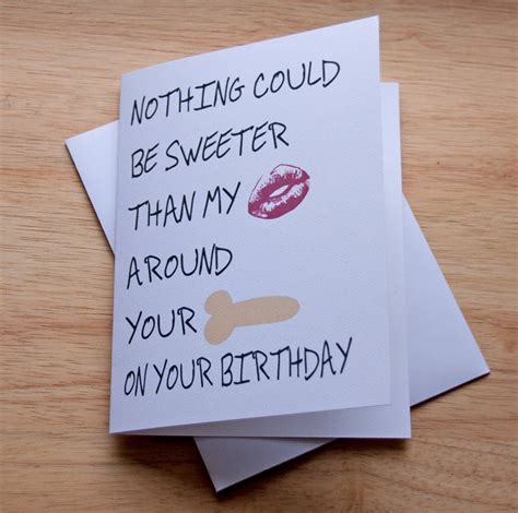 Birthday Card For Boyfriend Oral Sex Birthday T Penis Etsy