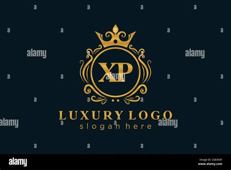 Xp Letter Royal Luxury Logo Template In Vector Art For Restaurant