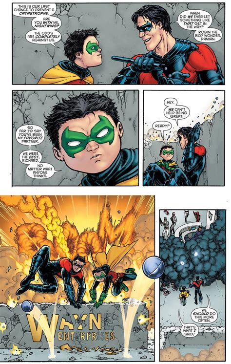 Nightwing Is Damian Waynes Favorite Partner Nightwing Batman Comic