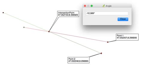 qgis - Angle at intersection point from two Lines - Geographic Information Systems Stack Exchange