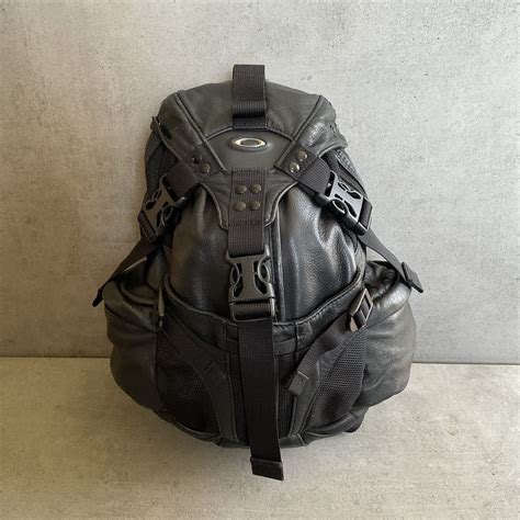 vintage  oakley software mini icon leather backpack grailed