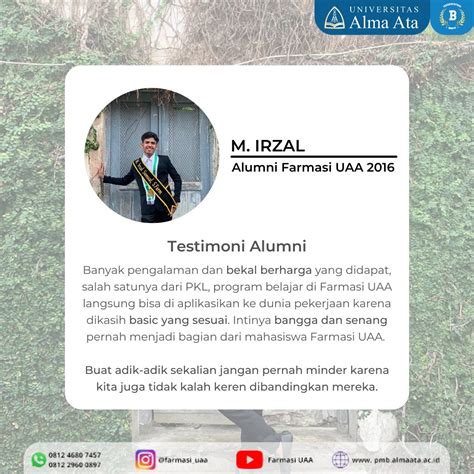 Testimoni Alumni Fakultas Ilmu Ilmu Kesehatan