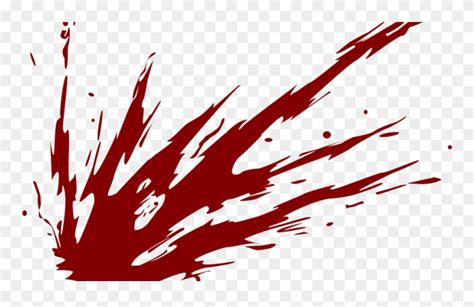 Download Blood Splatter Cartoon Png Clipart 4478074 Pinclipart