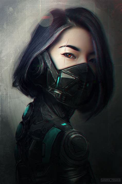 Cyberwarrior Sandra Posada Cyberpunk Girl Cyberpunk Art Cyberpunk