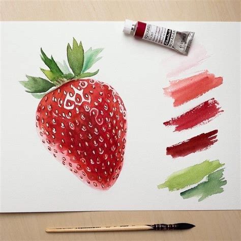 Pin By Michele Sartin On Sweet Strawberries Strawberry Watercolor