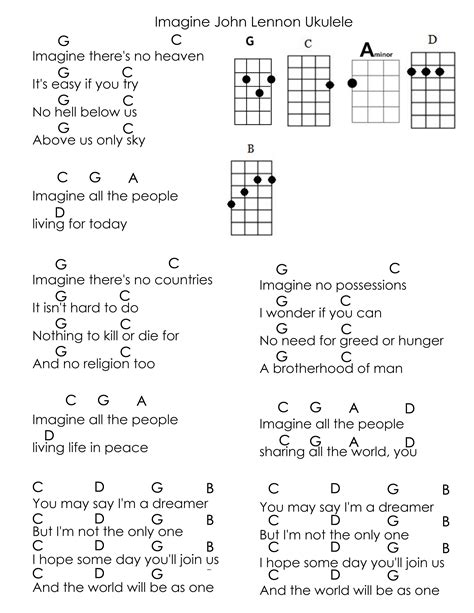 John Lennon Imagine Chords Guitar