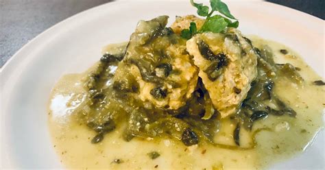 Alb Ndigas De Pollo En Salsa Verde Con Verdolagas Receta De Perla