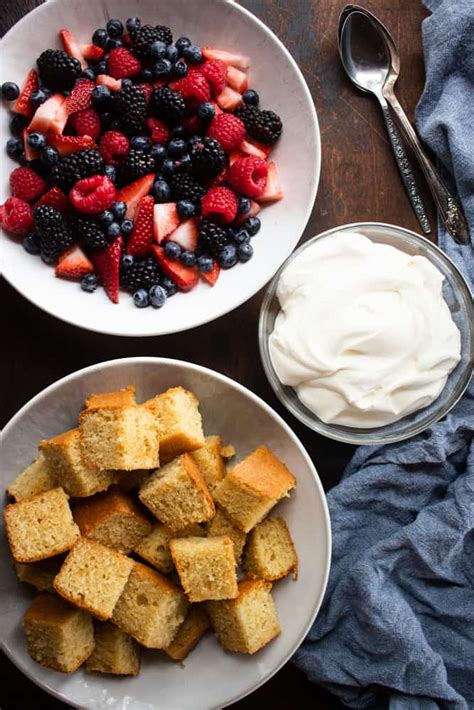 Honey Cornmeal Cake with Berries & Whip Cream - Kate-Cooks