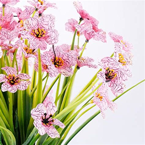 Jemong Bundles Artificial Flowers Outdoor Uv Resistant Fake Flowers