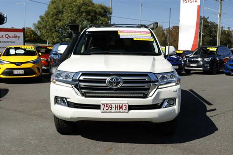 Sold Toyota Landcruiser Vx In Pearl White Used Suv Hillcrest Qld