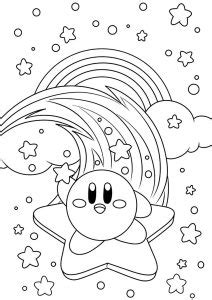 Pagina Da Colorare Gratuita Per Bambini Con Kirby Gratis Da Scaricare